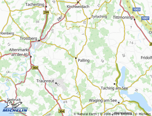 MICHELIN-Landkarte Palling - ViaMichelin