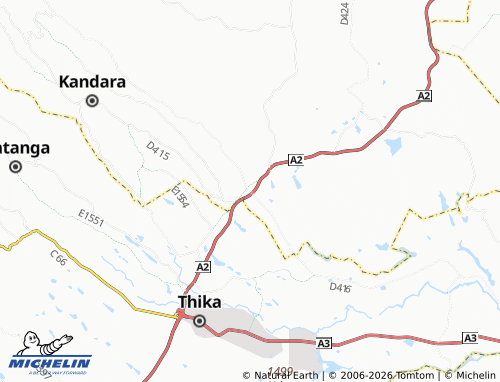MICHELIN Kabati map - ViaMichelin