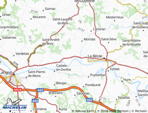 MICHELIN Casseuil map - ViaMichelin