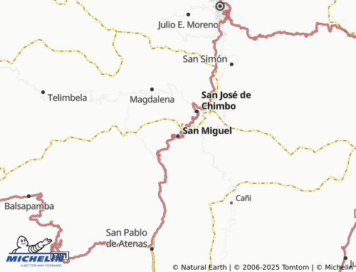 MICHELIN San Miguel map - ViaMichelin