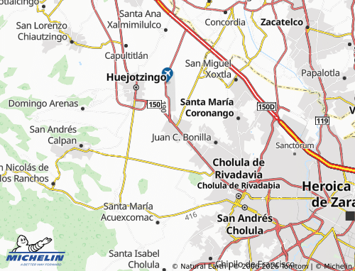 MICHELIN-Landkarte Santa María Zacatepec - ViaMichelin