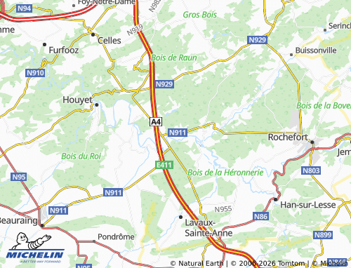 MICHELIN Ciergnon map - ViaMichelin