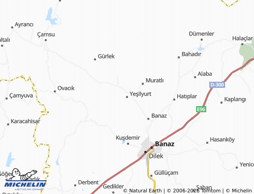 Mappa MICHELIN Yeşilyurt - ViaMichelin