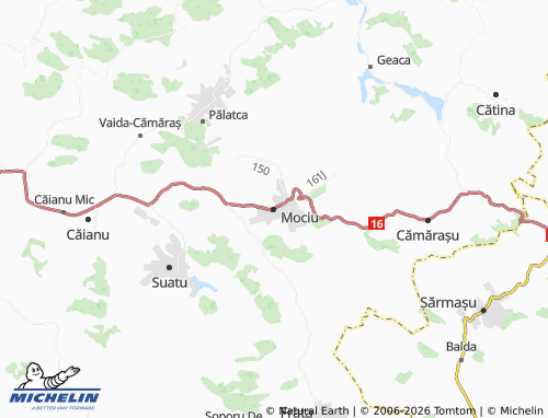 MICHELIN Mociu map - ViaMichelin