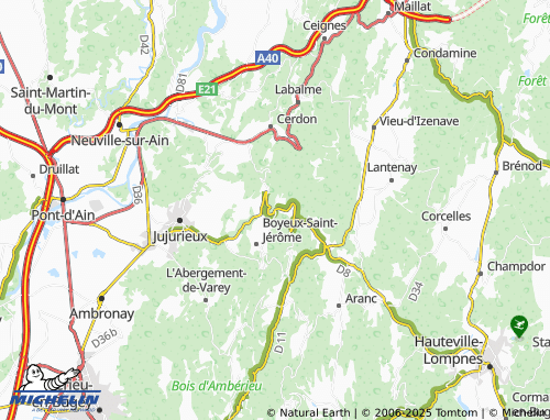 Carte MICHELIN Châtillon de Cornelle - ViaMichelin
