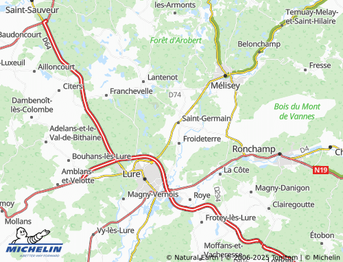Carte MICHELIN Le Mont - ViaMichelin