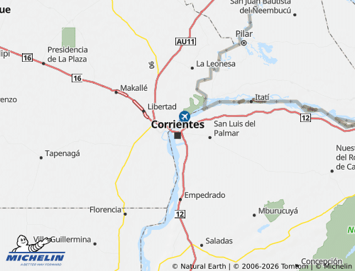 MICHELIN Corrientes map - ViaMichelin