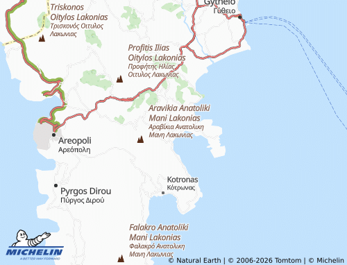 MICHELIN Skoutari map - ViaMichelin
