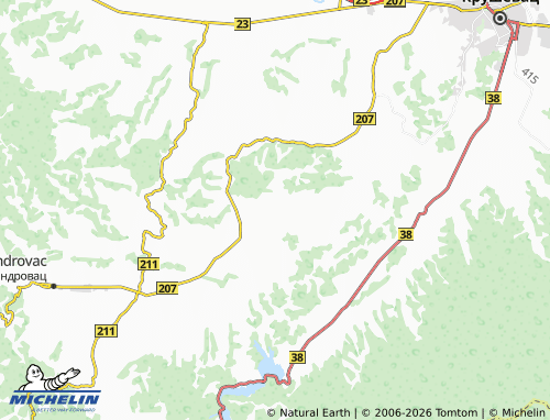 Mapa MICHELIN Donji Stupanj - ViaMichelin