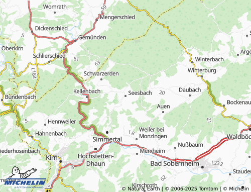 MICHELIN Seesbach map - ViaMichelin