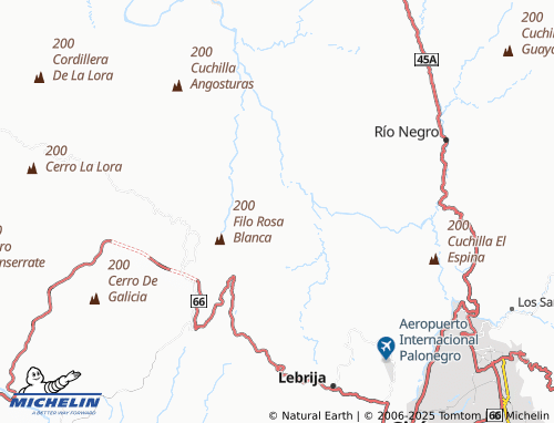 MICHELIN Filo de Cruces map - ViaMichelin