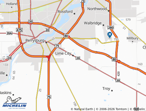 Mappa MICHELIN Lime City - ViaMichelin