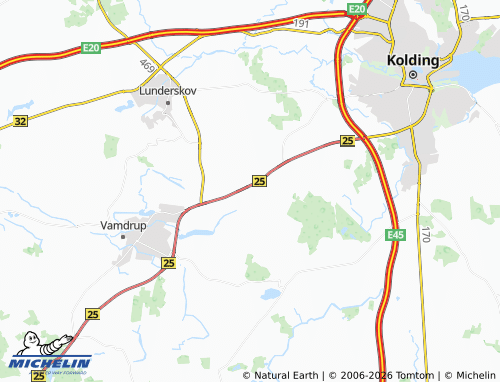 Mappa MICHELIN Hjarup - ViaMichelin