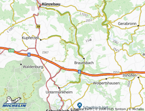 MICHELIN Rückertshausen map - ViaMichelin