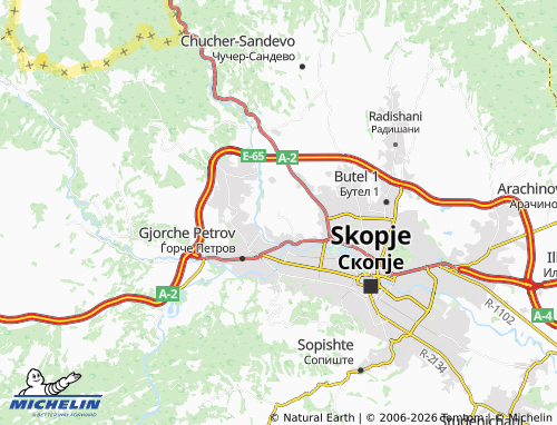 Mapa MICHELIN Bardovci - ViaMichelin