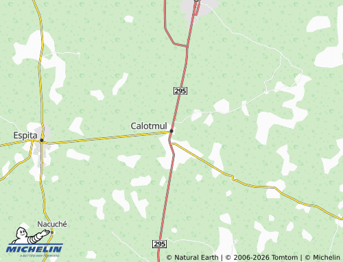 MICHELIN Calotmul map - ViaMichelin