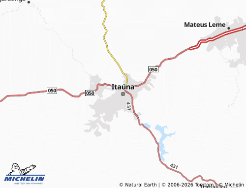 Mapa MICHELIN Itaúna - ViaMichelin