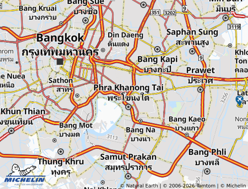 Mapa MICHELIN Phra Khanong - ViaMichelin