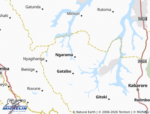 Kaart MICHELIN Ngarama - ViaMichelin