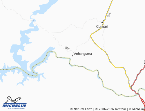Mapa MICHELIN Anhanguera - ViaMichelin