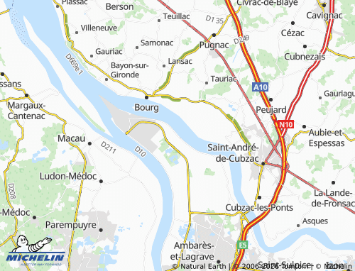 MICHELIN Ambès map - ViaMichelin