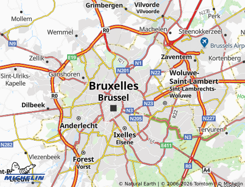 Mapa MICHELIN Schaerbeek - ViaMichelin