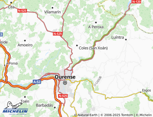 MICHELIN Ribela (San Xillao) map - ViaMichelin
