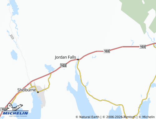 Mapa MICHELIN Jordan Falls - ViaMichelin