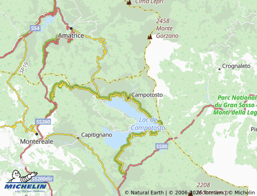 Carte MICHELIN Campotosto - ViaMichelin