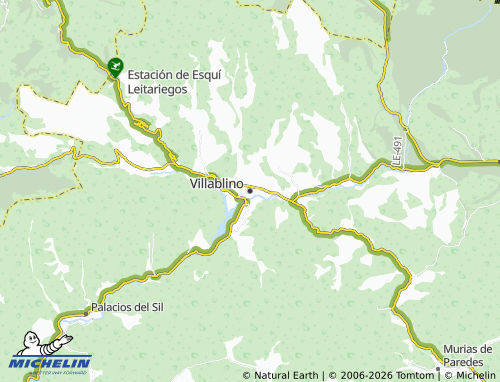MICHELIN Villablino map - ViaMichelin