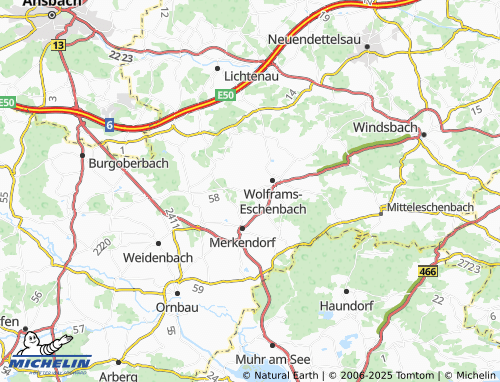 MICHELIN-Landkarte Waizendorf - ViaMichelin