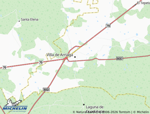MICHELIN Villa de Arriaga map - ViaMichelin