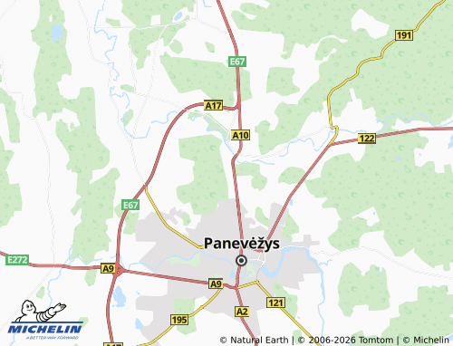 MICHELIN Skynimai map - ViaMichelin
