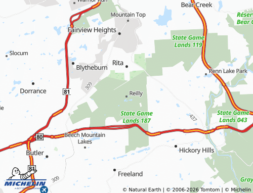 Mappa MICHELIN Reilly - ViaMichelin