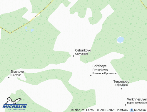 MICHELIN Oshurkovo map - ViaMichelin