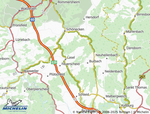 MICHELIN Wawern map - ViaMichelin