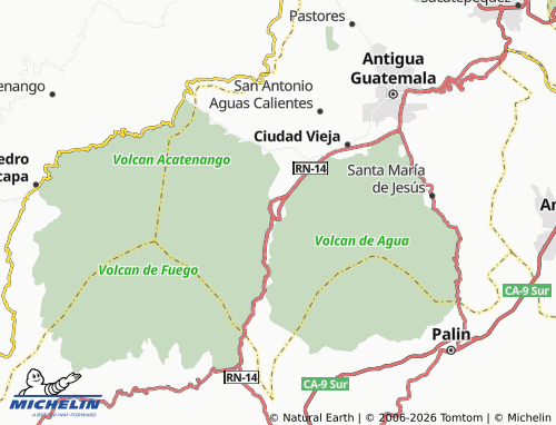 Mappa MICHELIN San Juan Alotenango - ViaMichelin