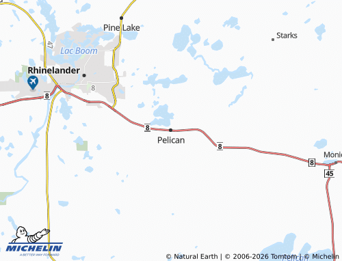 Carte MICHELIN Pelican - ViaMichelin