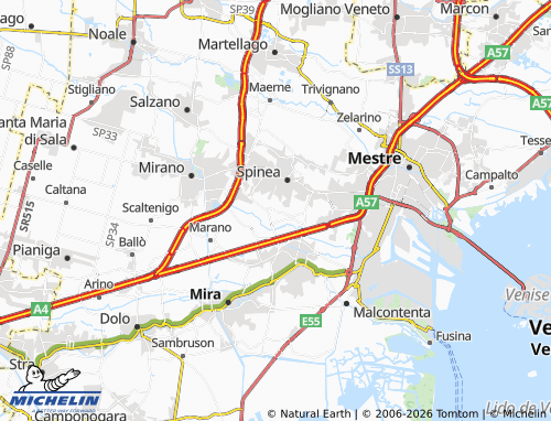 MICHELIN Fornase map - ViaMichelin