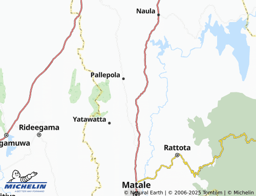MICHELIN Thembilideniya North map - ViaMichelin