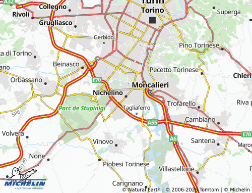 Mapa MICHELIN Nichelino - ViaMichelin