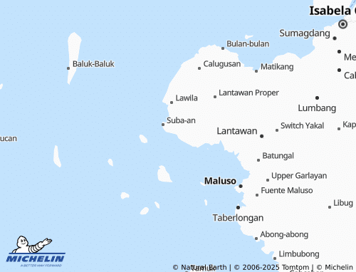 MICHELIN Lawi-lawi map - ViaMichelin