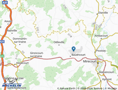 Mapa MICHELIN Oëlleville - ViaMichelin