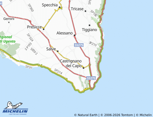 Mapa MICHELIN Giuliano di Lecce - ViaMichelin