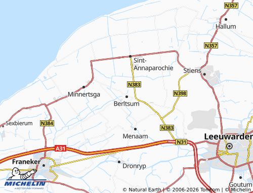Carte MICHELIN Berltsum - ViaMichelin