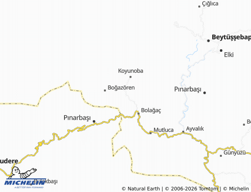 MICHELIN Pirinçli map - ViaMichelin