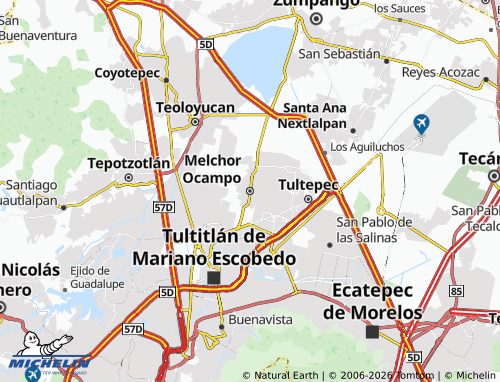Carte MICHELIN Melchor Ocampo - ViaMichelin