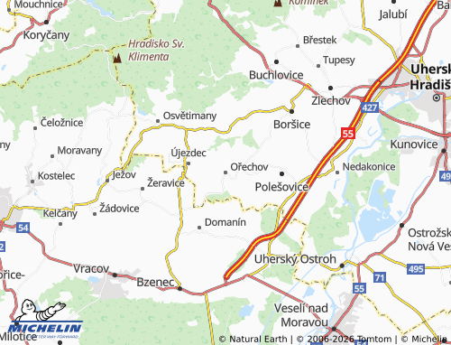 Mappa MICHELIN Ořechov - ViaMichelin