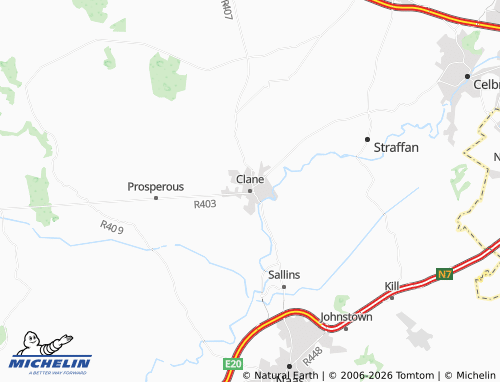 Kaart MICHELIN Clane - ViaMichelin