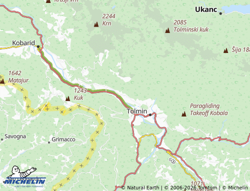 MICHELIN-Landkarte Gabrje - ViaMichelin